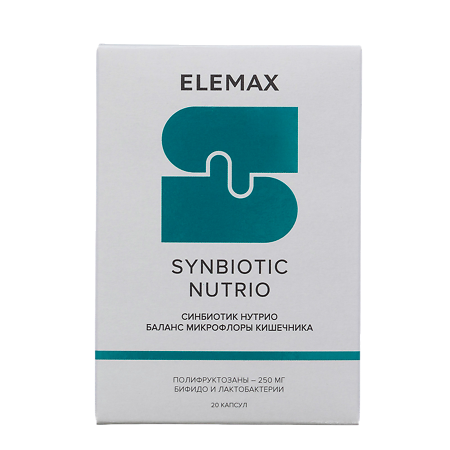 Elemax Synbiotic Nutrio Синбиотик Нутрио капсулы по 500 мг 20 шт