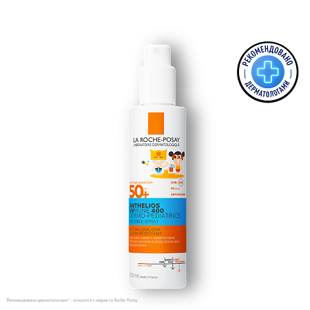 La Roche-Posay Anthelios UVMUNE 400 Спрей для лица и тела солнцезащитный детский SPF50+/PPD27 200 мл 1 шт