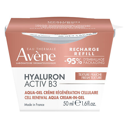 Avene Hyaluron Activ B3 Cream-in-Gel Регенерирующий дневной аква крем-гель см/блок 50 мл 1 шт