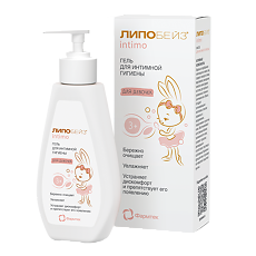 Изображение товара Липобейз intimo Гель для интимной гигиены для девочек 3+ 200 мл 1 шт