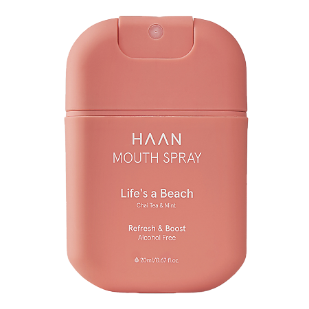 Спрей для полости рта HAAN c пребиотиками без спирта Душистый чай и мята 1 шт 20 мл
