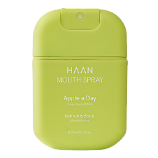 Купить Спрей для полости рта HAAN c пребиотиками без спирта Яблоко и мята 1 шт 20 мл цена