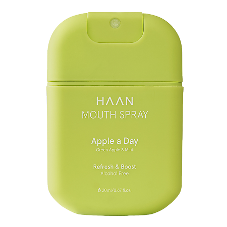 Спрей для полости рта HAAN c пребиотиками без спирта Яблоко и мята 1 шт 20 мл