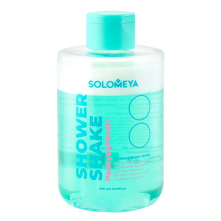 Solomeya Гель-шейк для душа Папайя и Персик Shower shake Papaya&Peach 1 шт 300 мл