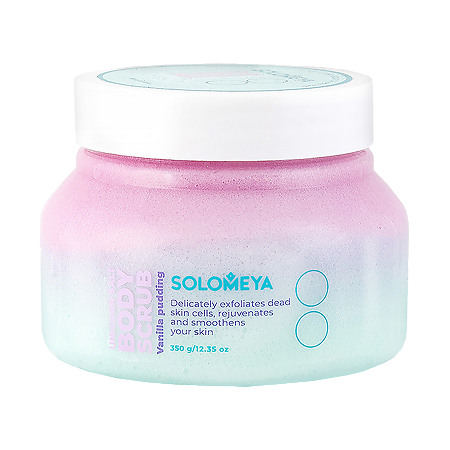 Solomeya Солевой скраб для тела Ванильный пуддинг Unicorn salt body scrub Vanilla pudding 1 шт 320 г