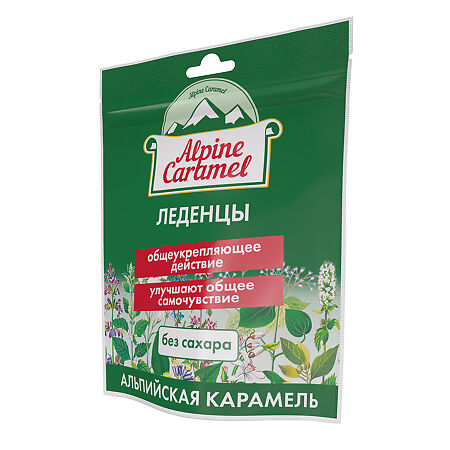 Альпийская Карамель Alpine Caramel Леденцы без сахара пакет 75 г 1 уп