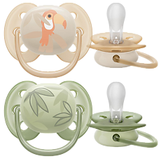 Купить Philips Avent Пустышка Ultra Air SCF091/07 в комплекте с футляром для хранения и стерилизации 0-6 мес 2 шт цена