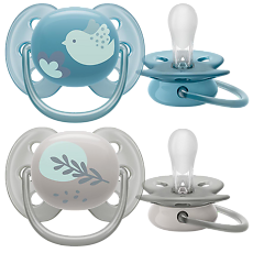 Купить Philips Avent Пустышка Ultra Air SCF091/15 в комплекте с футляром для хранения и стерилизации 6-18 мес 2 шт цена