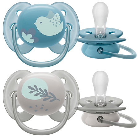 Изображение товара Пустышка Philips Avent Ultra Air SCF091/15 с футляром для стерилизации 6-18 мес 2 шт