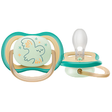 Изображение товара Philips Avent Пустышка светящаяся Ultra Air Night SCF377/01 в комплекте с футляром для хранения и стерилизации 0-6 мес 1 шт