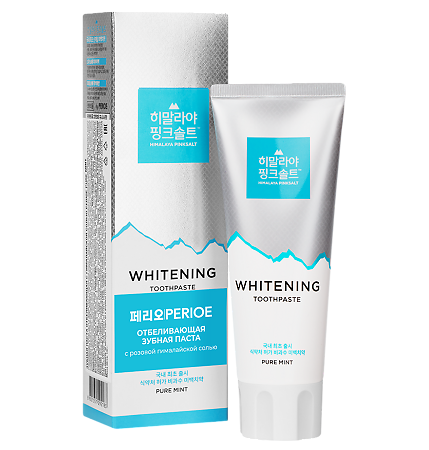 Perioe Зубная паста Pumping Himalaya Pink Salt Pure Mint с розовой гималайской солью отбеливающая 1 шт 100 г