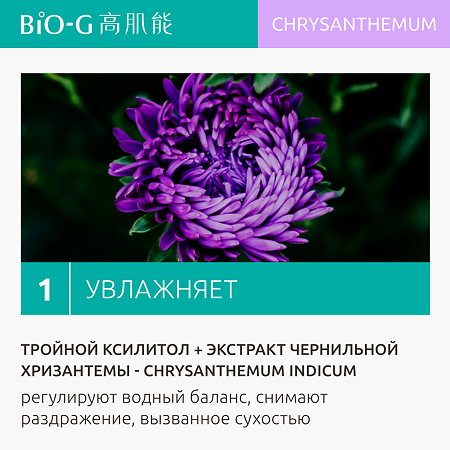 Bio-G Chrysanthemum Увлажняющее средство для очищения с экстрактом хризантемы 100 г 1 шт