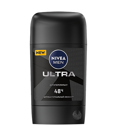 Nivea Men Дезодорант-антиперспирант Ultra 48 ч стик мужской 50 мл 1 шт