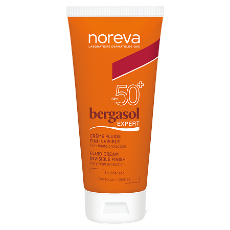 Noreva Bergasol Expert Солнцезащитный легкий флюид-крем для лица SPF50+ 50 мл 1 шт
