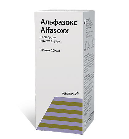 Альфазокс раствор для приема внутрь фл 200 мл 1 шт
