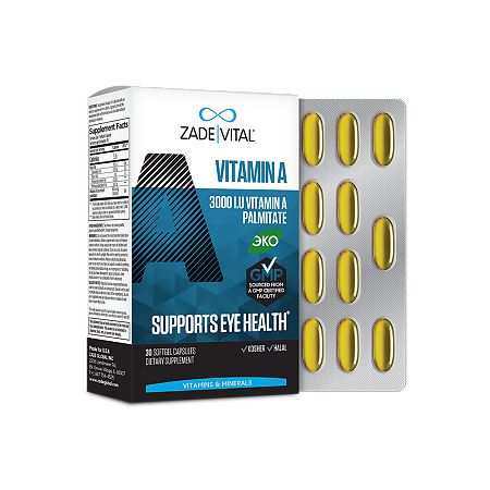 Заде Витал/Zade Vital Витамин А капсулы массой 765 мг 30 шт