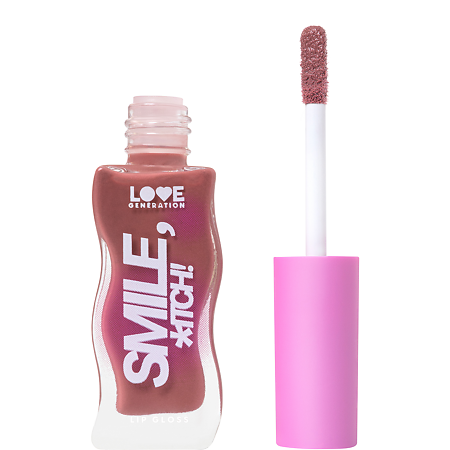 Love Generation Блеск для губ Lipgloss Smile *itch! тон 04 сливово-коричневый 10 мл 1 шт