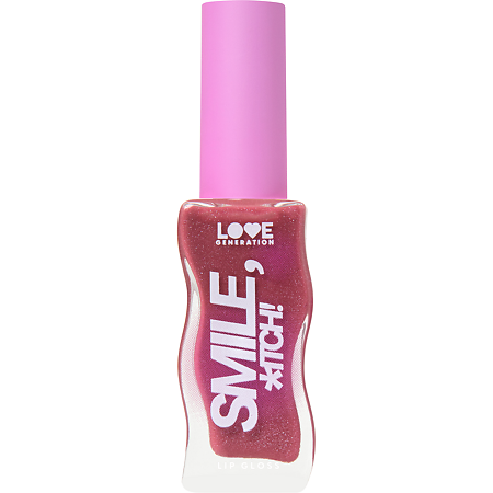 Love Generation Блеск для губ Lipgloss Smile *itch! тон 06 сливовый с сияющими частицами 10 мл 1 шт