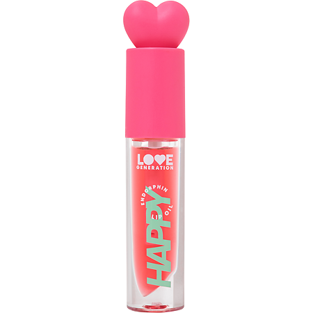 Love Generation Масло для губ Lip oil Happy тон 01 прозрачно-розовый 2,3 мл 1 шт