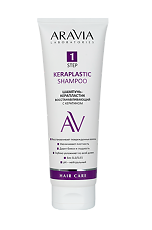 Купить Aravia Laboratories Шампунь-керапластик восстанавливающий с кератином Keraplastic Shampoo 250 мл 1 шт цена