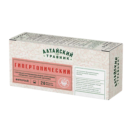 Алтайский травник Фиточай Гипертонический фильт-пакет по 1,5 г 20 шт