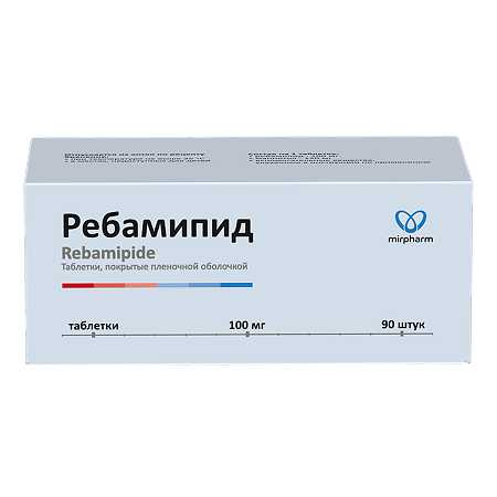 Ребамипид таблетки покрыт.плен.об. 100 мг 90 шт