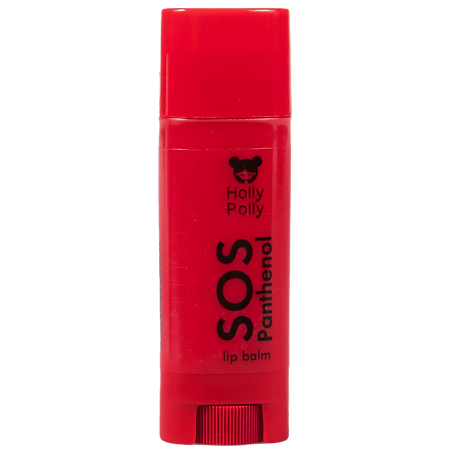 Holly Polly Sunny Бальзам для губ SOS Panthenol Вишня 4,8 г 1 шт