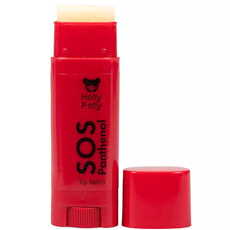 Holly Polly Sunny Бальзам для губ SOS Panthenol Вишня 4,8 г 1 шт