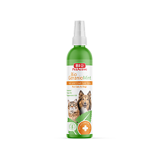 Купить Bio PetActive Спрей Bio Geraniomint для ухода за кожей и шерстью кошек и собак 100 мл цена