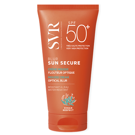 SVR Sun Secure Blur Безопасное солнце Крем-мусс с эффектом фотошопа SPF50+ без отдушки 50 мл 1 шт