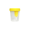 Контейнер стерильный медицинский полимерный КО0НДПП-120 с желтой крышкой с держателем ин/уп 120 мл 1 шт