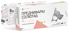 Купить Преднифарм Солютаб таблетки 4 мг 20 шт (вет) цена