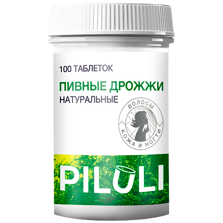PILULI Пивные дрожжи натуральные Эко Мон таблетки массой 0,45 г 100 шт