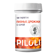 Купить PILULI Пивные дрожжи с серой таблетки массой 0,45 г 100 шт цена