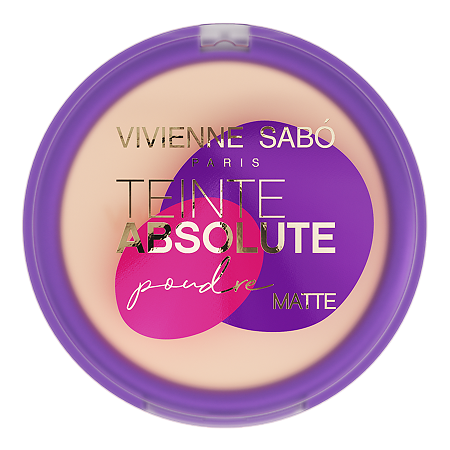Vivienne Sabo Пудра компактная матирующая Teinte Absolute matte тон 1 розово-бежевый 1 шт