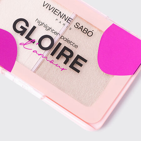 Vivienne Sabo Палетка хайлайтеров Gloire d'amour тон 01 светло-розовый 1 шт