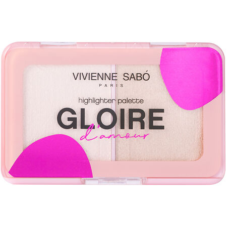 Vivienne Sabo Палетка хайлайтеров Gloire d'amour тон 01 светло-розовый 1 шт