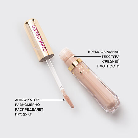 Vivienne Sabo Консилер для лица со светоотражающими частицами Correcteur eclaircissant lumineux Aurora тон 02 бежевый 1 шт