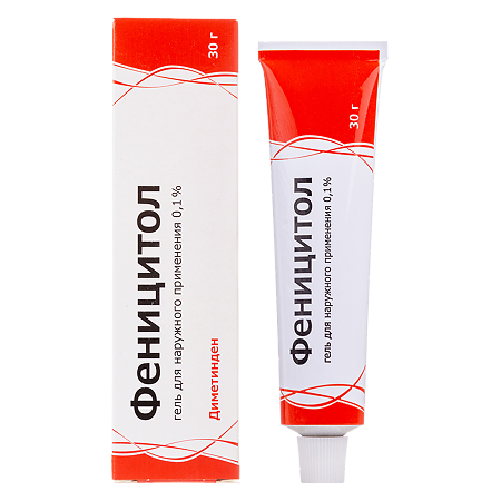 Изображение товара Феницитол гель для наружного применения 0,1 % туба 30 г 1 шт