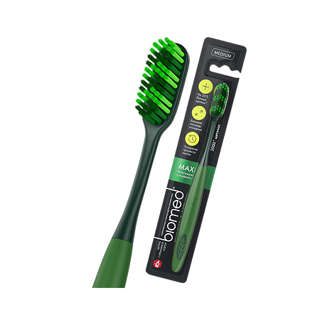 Biomed Комплексная зубная щетка Max Максимум средняя 1 шт