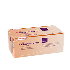 Купить Брилинта таблетки покрыт.плен.об. 60 мг 168 шт цена