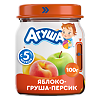 Агуша Фруктовые пюре Яблоко-Груша-Персик с 5 мес стекло 100 г 1 шт