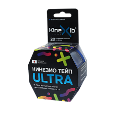 Купить Кинезио-тейп Kinexib Ultra синий 5 м х 5 см 1 шт цена