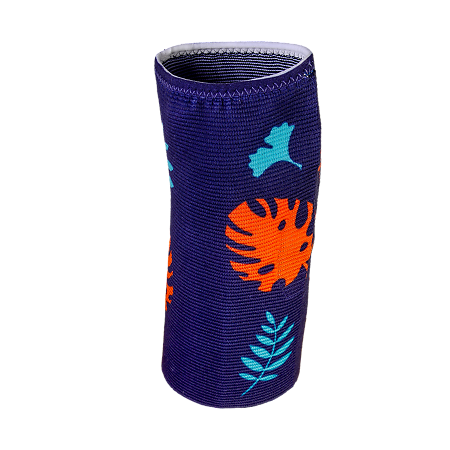 Суппорт коленного сустава Kinexib Junior фиолетовый принт листья р M 1 шт