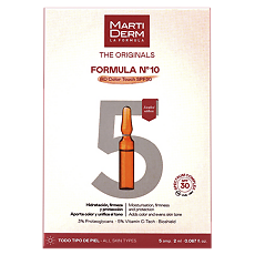 Изображение товара MartiDerm The Originals Formula Nº10 HD Color Touch SPF30 ампулы 2 мл 5 шт