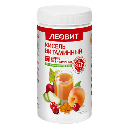 Изображение товара Кисель Витаминный Форте Леовит 400 г банка для иммуна и восстановления организма