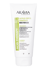 Купить Aravia Professional Био маска для волос с яблочным уксусом и экстрактом розмарина Apple Cider Vinegar Bio Mask 200 мл цена