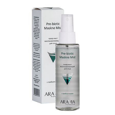 Aravia Professional Тонер-мист восстанавливающий с пребиотиками для лица Pre-biotic Maskne Mist 110 мл