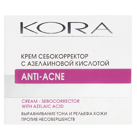 Изображение товара KORA Крем себокорректор с азелаиновой кислотой Anti-Acne 50 мл 1 шт
