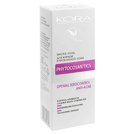 Изображение товара KORA Маска-уход для жирной и проблемной кожи Anti-Acne 100 мл 1 шт